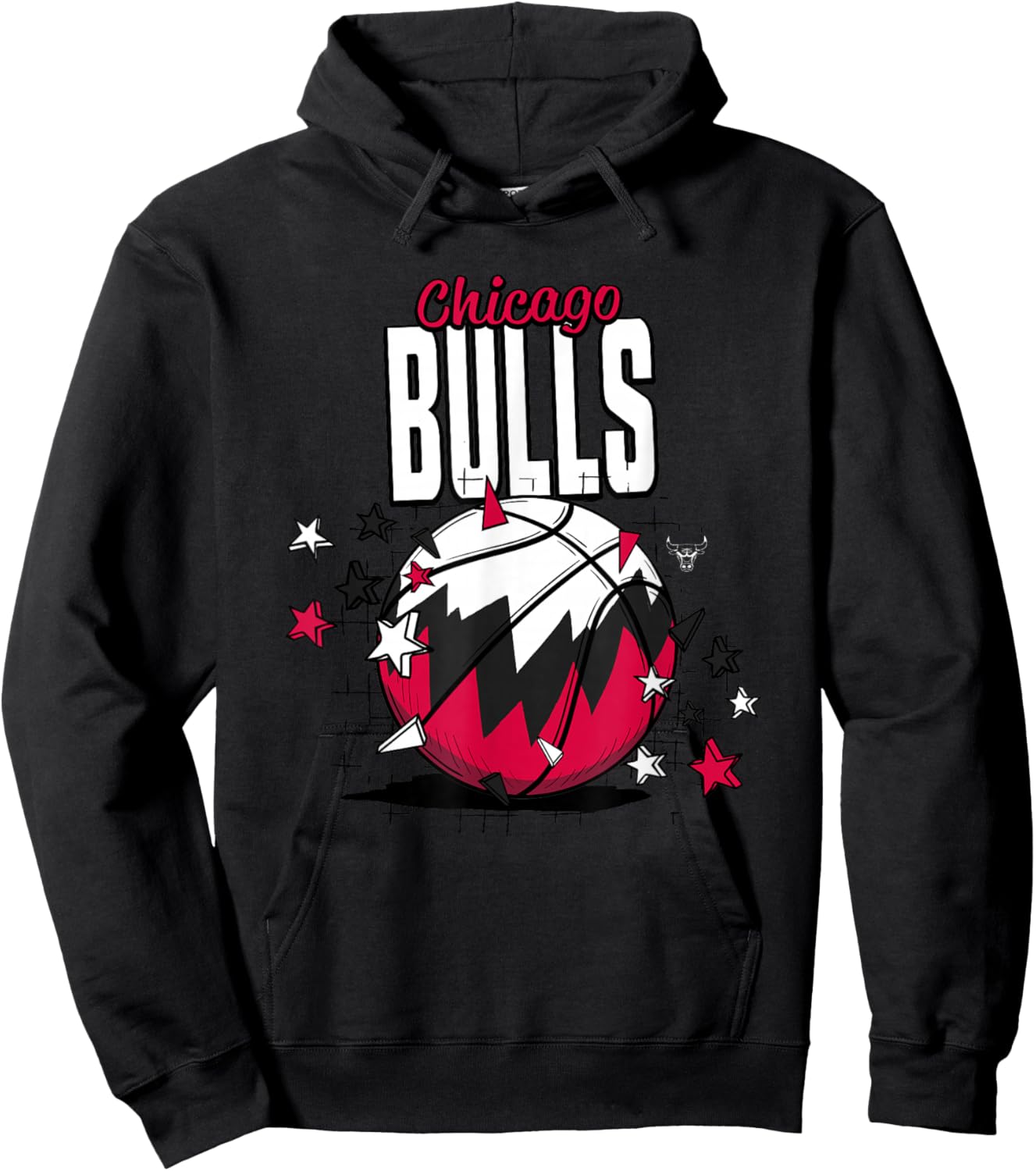 NBA Chicago Bulls Basketball Doodle Stars Hoodie - Hoodie | Black