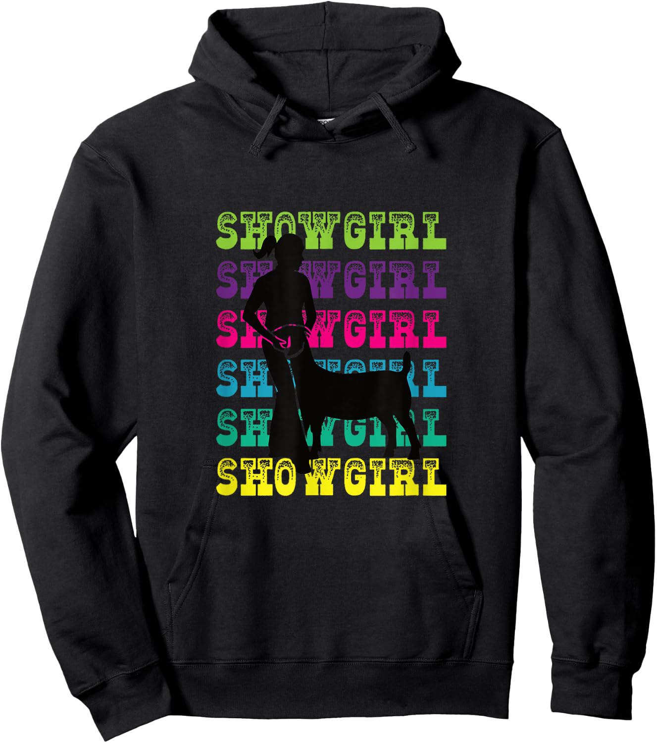 Show Girl - Fun Livestock Goat Showing Hoodie - Hoodie | Black