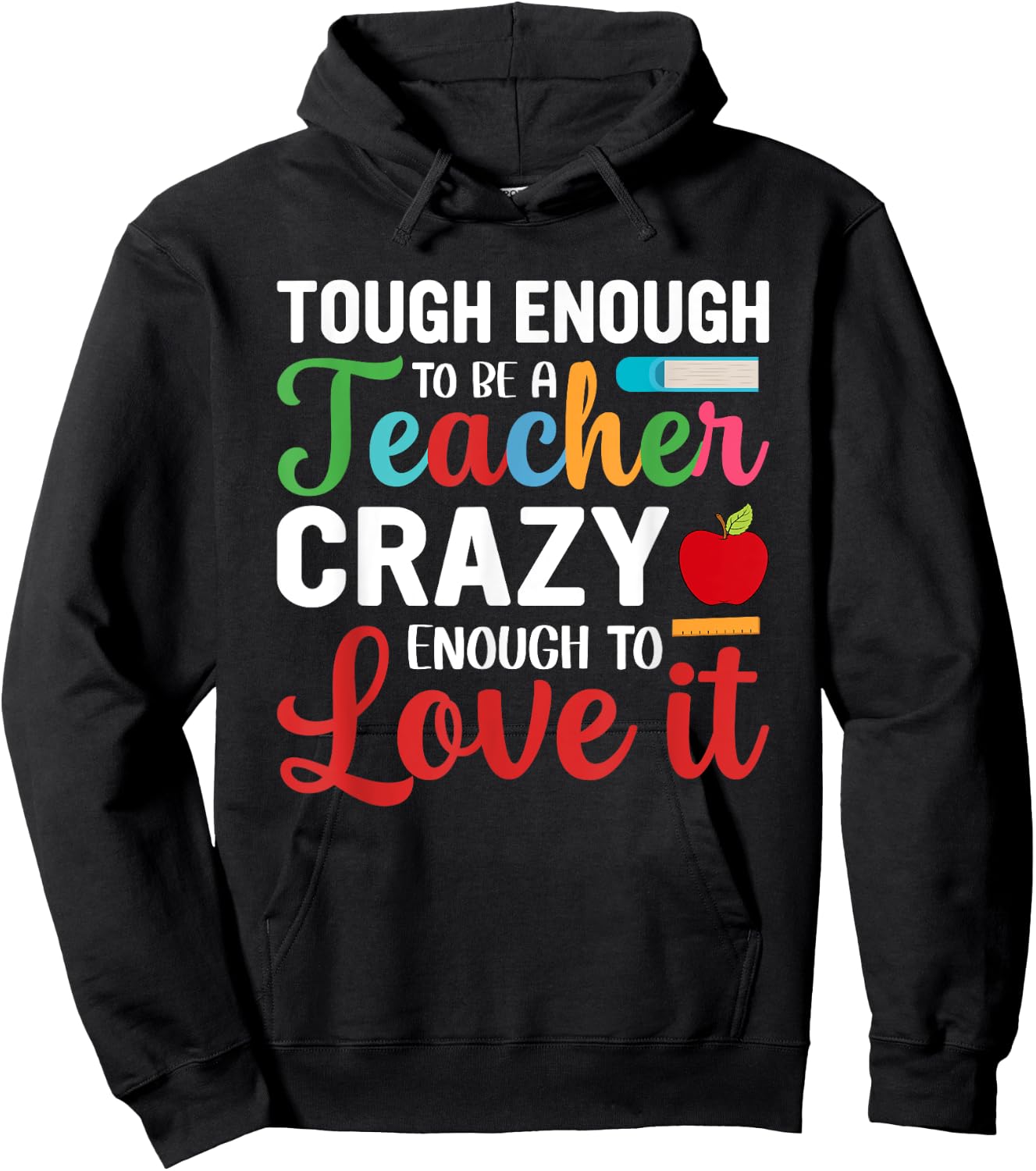 Crazy Teacher Men Women Funny School Teachers Hoodie - Hoodie | Black