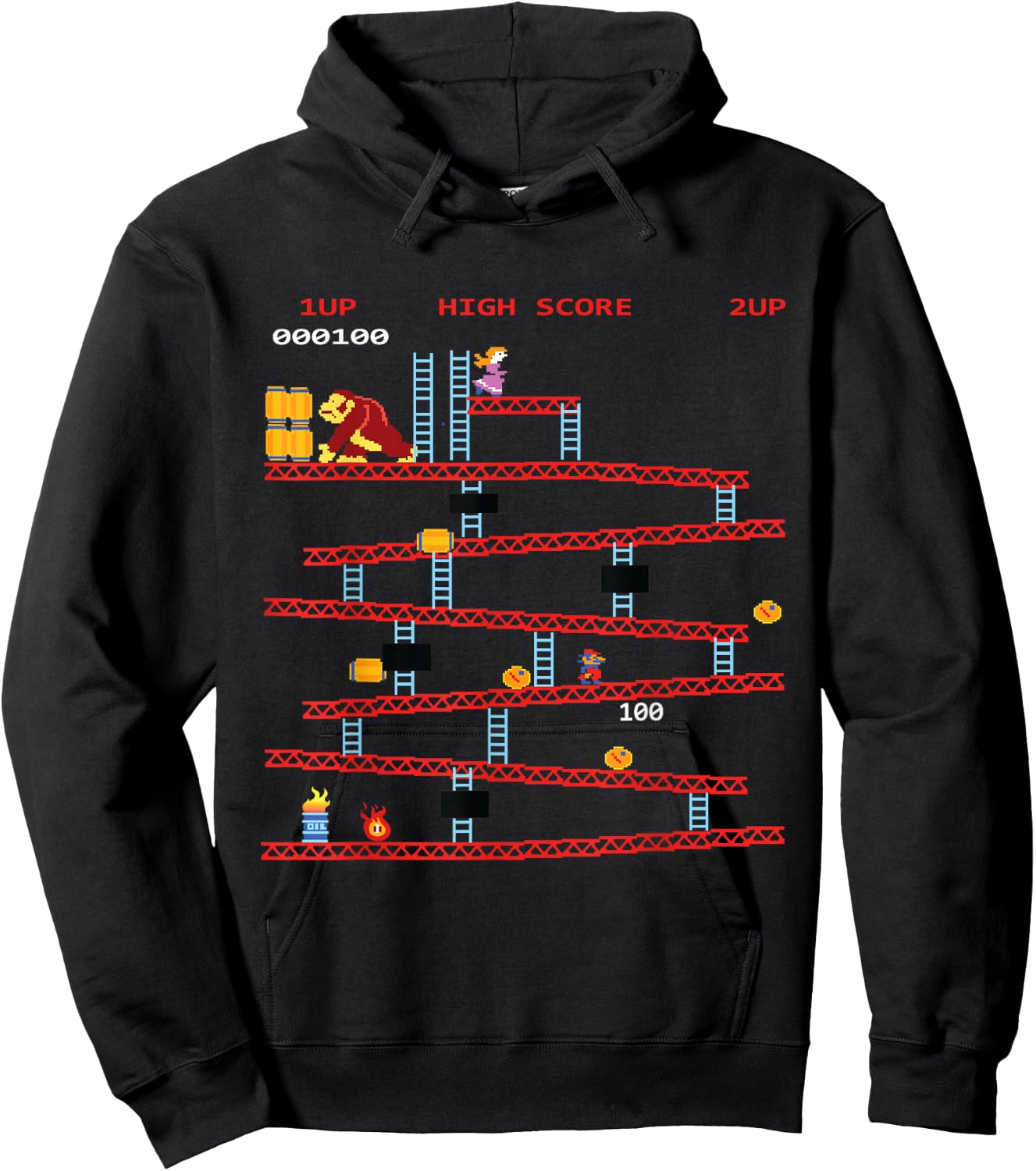 Gaming Arcade Retro Video Game Console Vintage Gamer Gifts Hoodie - Hoodie | Black