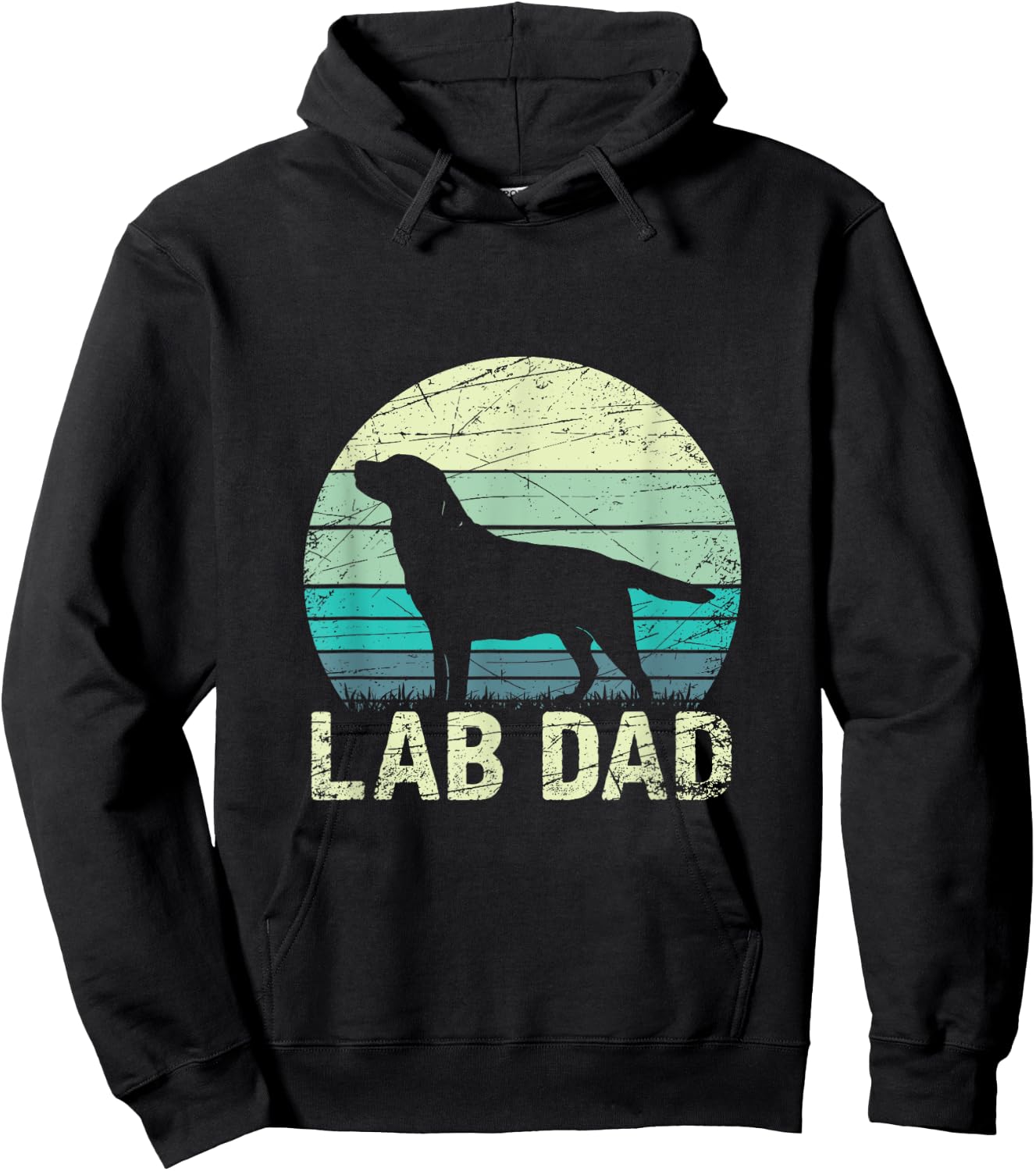 Lab Dad Labrador Hoodie - Hoodie | Black