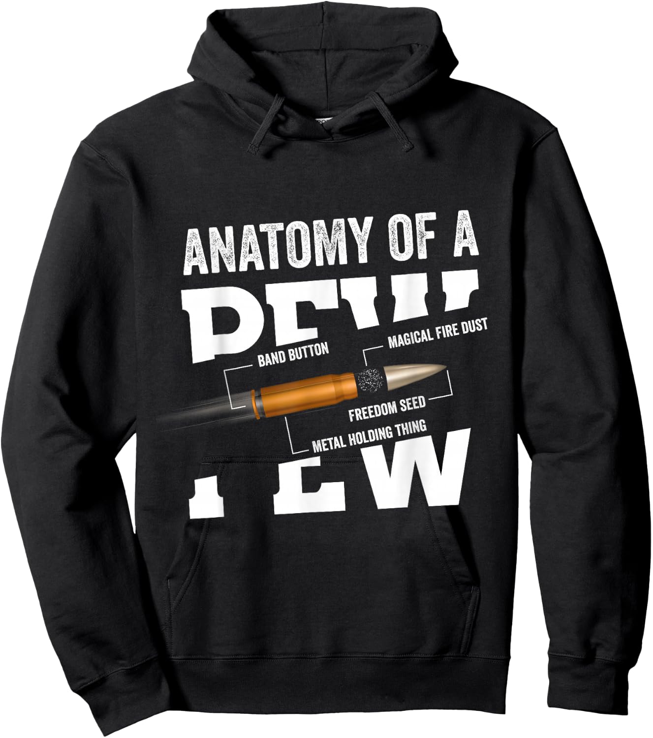 Anatomy Of A Pew Funny Bullet Gift Gun Weapon Ammo Lover Hoodie - Hoodie | Black