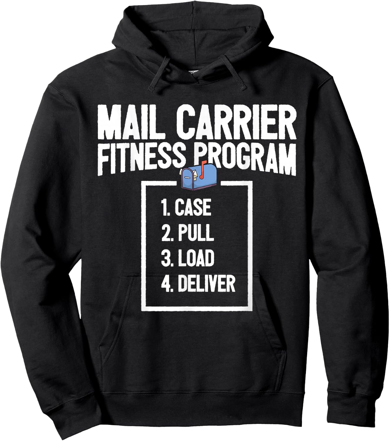 Funny Mail Carrier Mailman I Fitness Programm Postman Hoodie - Hoodie | Black