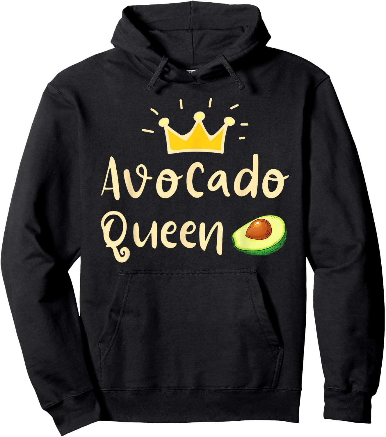 Avocado Queen - Avocado Lover & Guacamole Gift Hoodie - Hoodie | Black