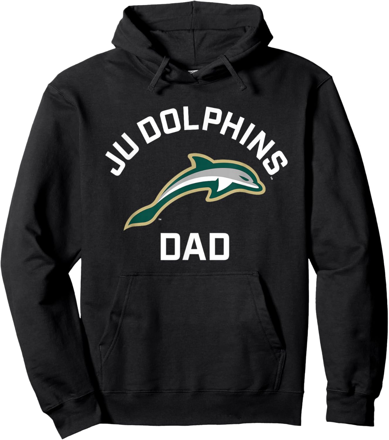 Jacksonville University Dolphins Arched Dad Hoodie - Hoodie | Black