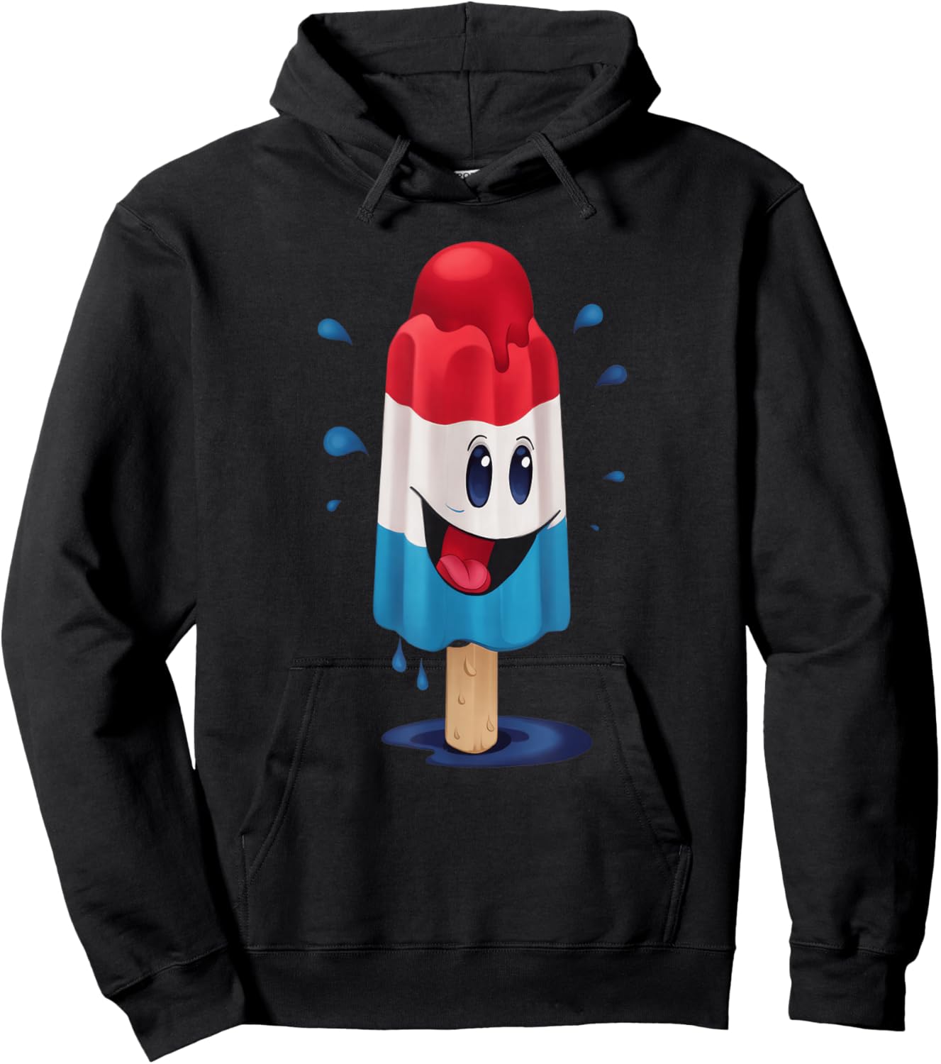 Kawaii Funny Rocketpop Ice Pop Treat Gift Men Women Kids Hoodie - Hoodie | Black