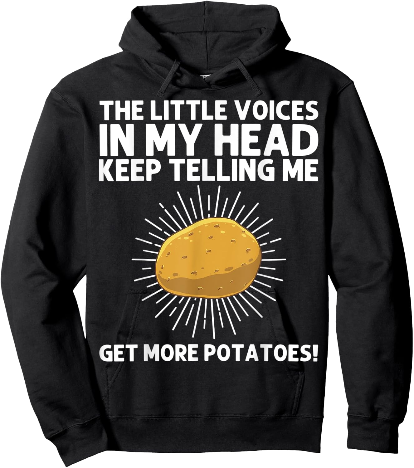 Funny Potato Gift Women Cute Potato Tater Spud Lover Hoodie - Hoodie | Black