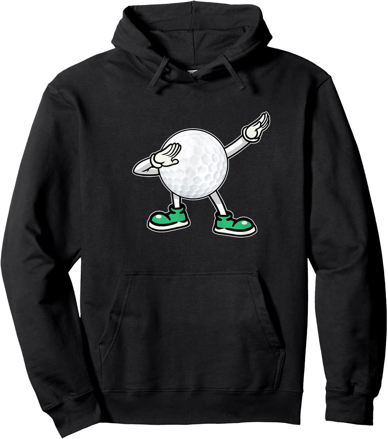 Dabbing Golf Ball Kids Boys Dab Dance Golfing Hoodie - Hoodie | Black