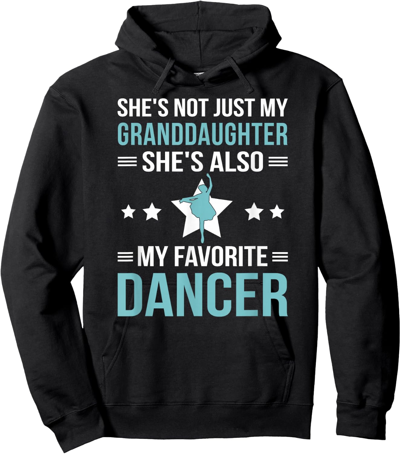 My Granddaughter Dance Grandpa Of A Dancer Grandfather Hoodie - Hoodie | Black