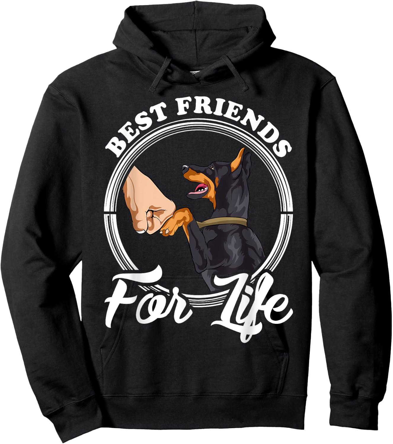 Doberman Pinscher Shirt Funny Doberman Lover Hoodie - Hoodie | Black