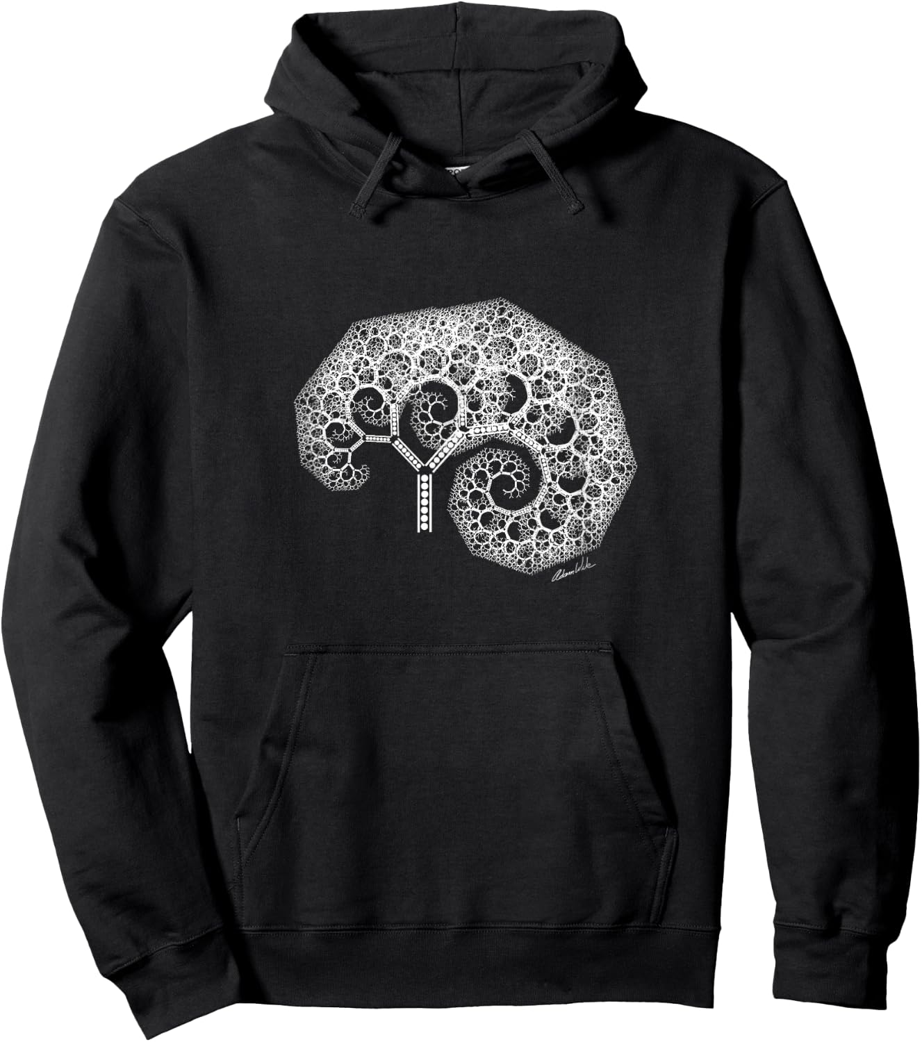 Tree of Life Infinite Spiral Fractal Trippy Nature Botany Hoodie - Hoodie | Black