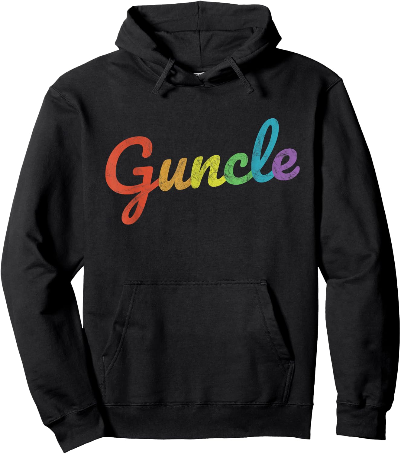 Fabulous Guncle Shirt LGTBQ - New Baby Gay Uncle Rainbow Hoodie - Hoodie | Black