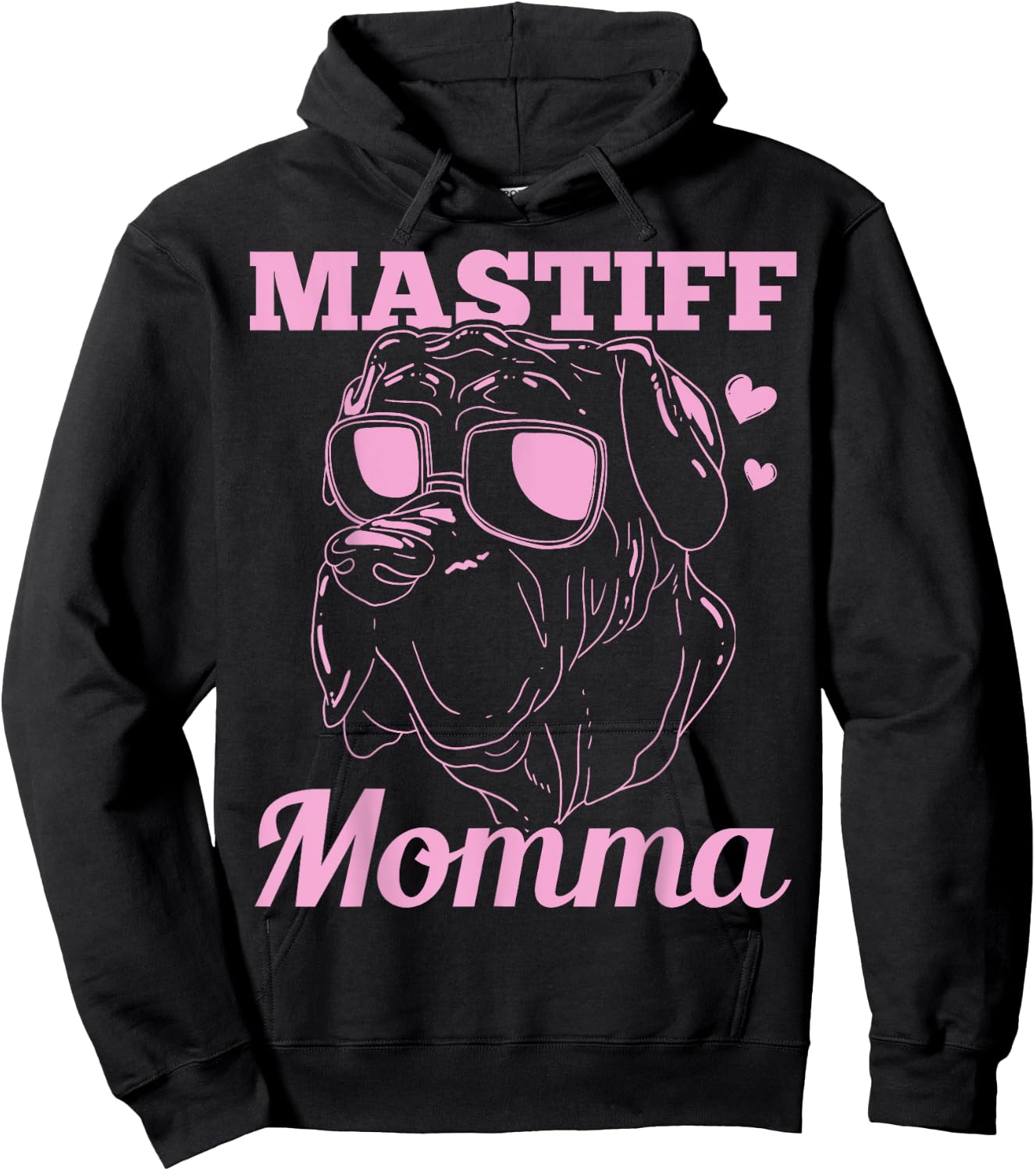 Mastiff Momma Dog Mom Mama Gift Hoodie - Hoodie | Black