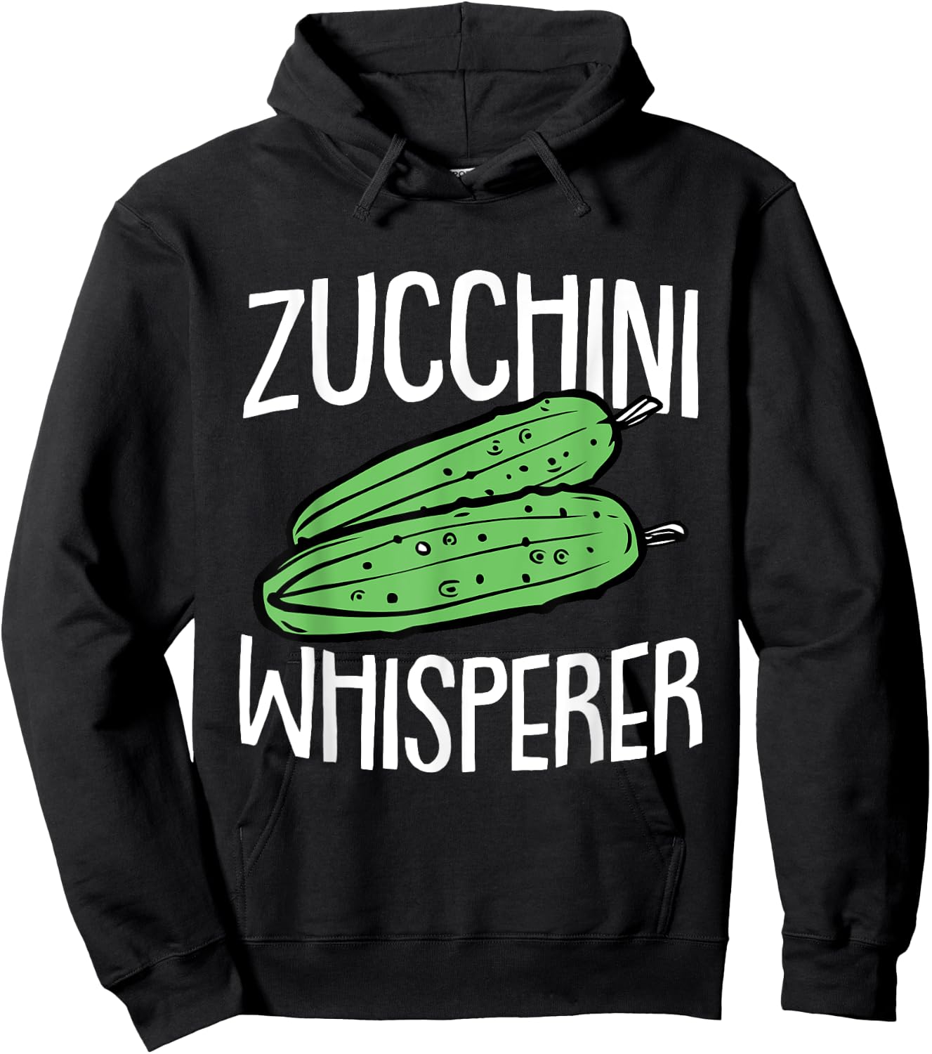 Zucchini Fathers Day Gardening Vegetarian Dad Papa Gardener Hoodie - Hoodie | Black