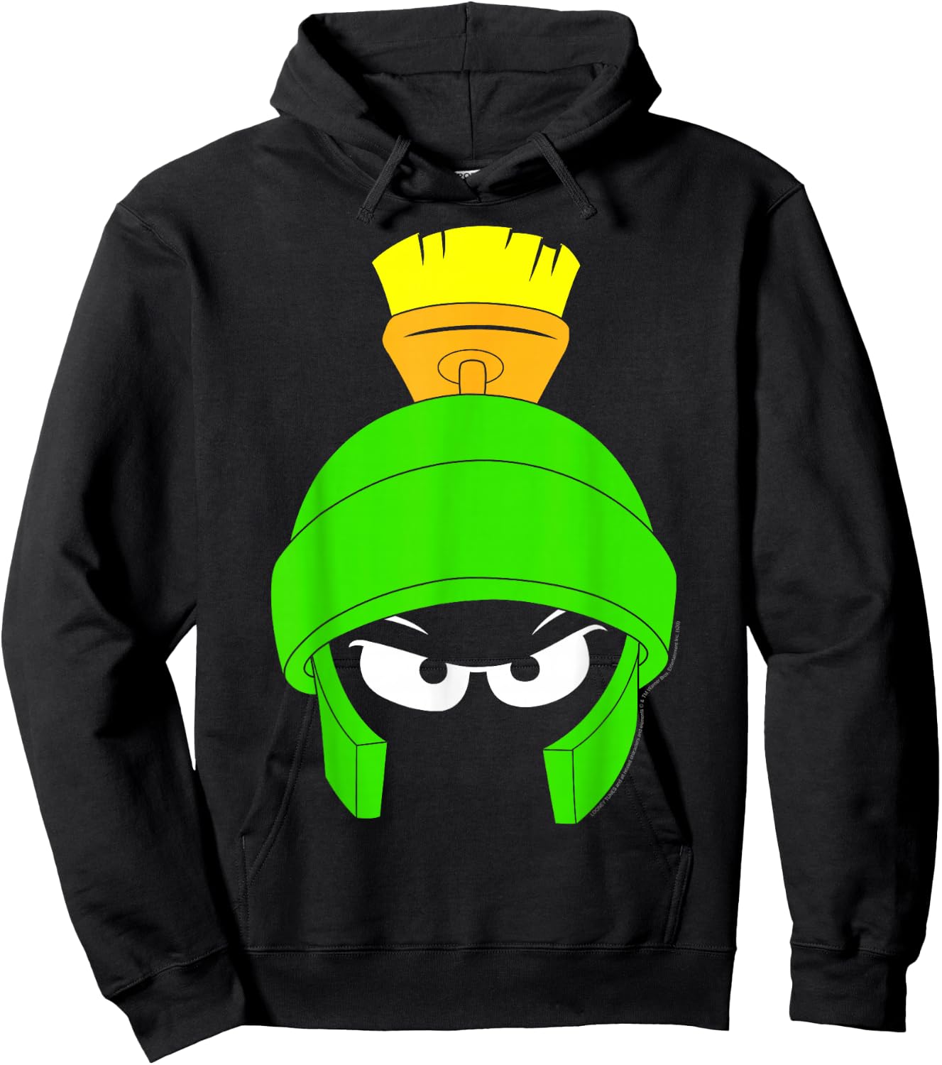 Looney Tunes Marvin The Martian Dark Big Face Hoodie - Hoodie | Black