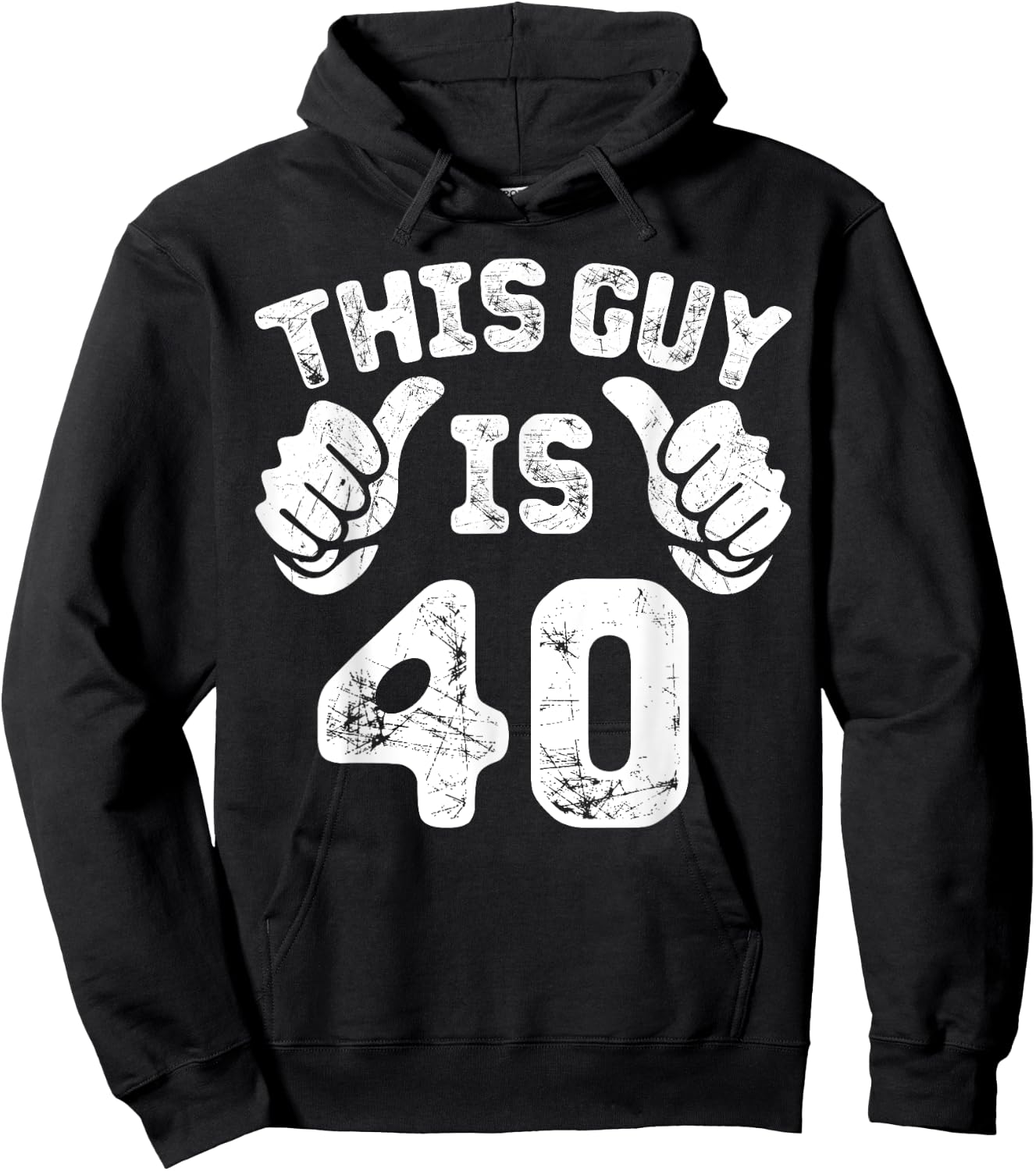 This Guy is 40 Years Old Gift Ideas for 40th Birthday Gift Hoodie - Hoodie | Black