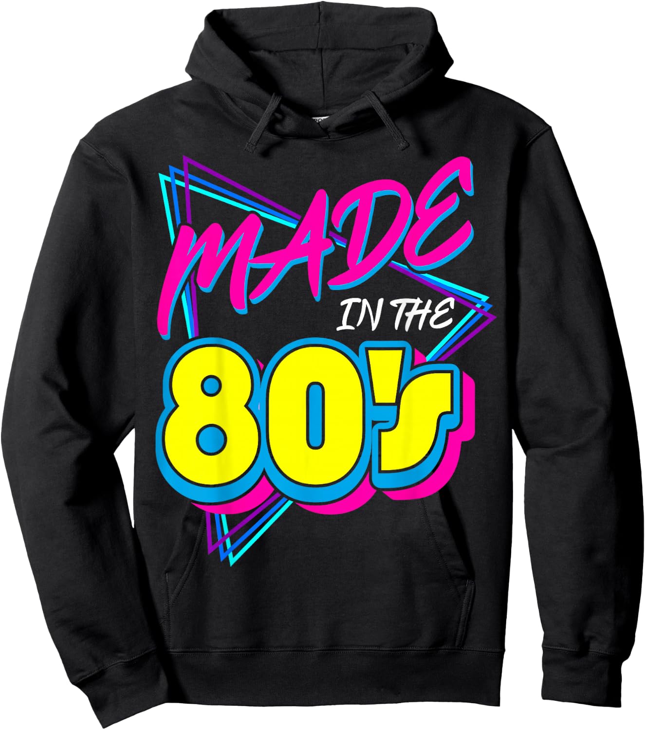 Made in The 80s 1980s Retro Nineteen Eighties Vintage Music Hoodie - Hoodie | Black