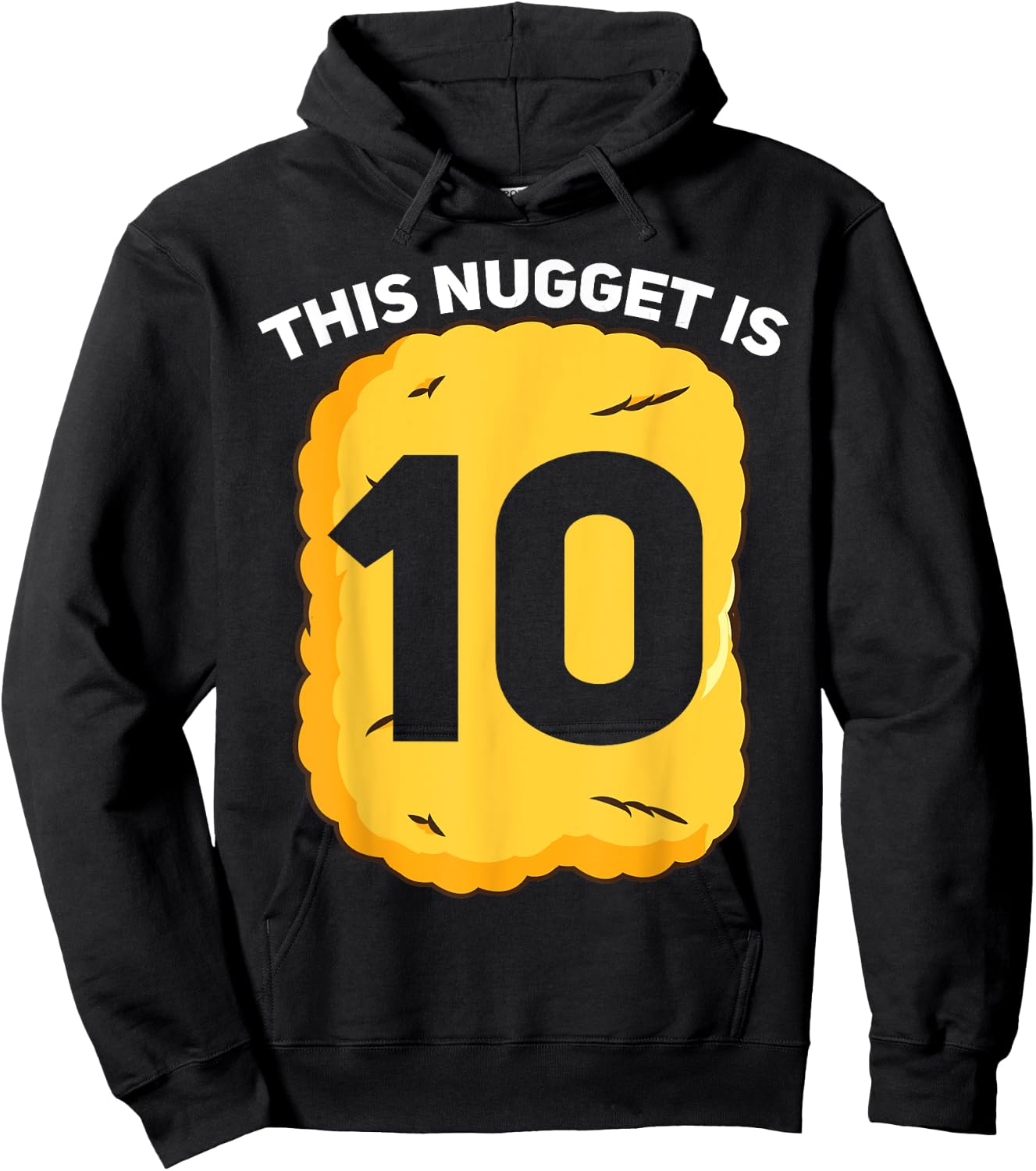 10 Year Old Chicken Nugget Birthday Party Hoodie - Hoodie | Black