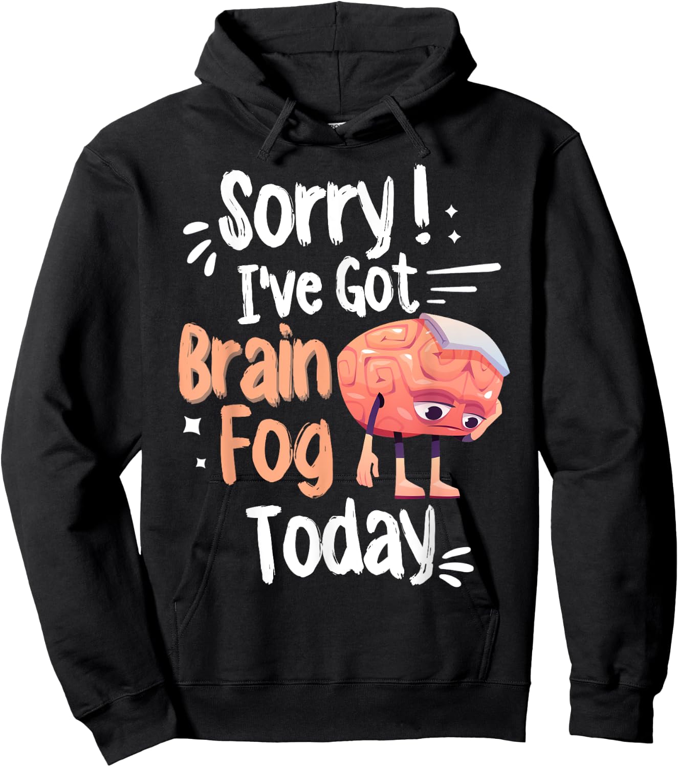 Lupus Awareness & Fibro Fog Fibromyalgia Brain Fog Hoodie - Hoodie | Black