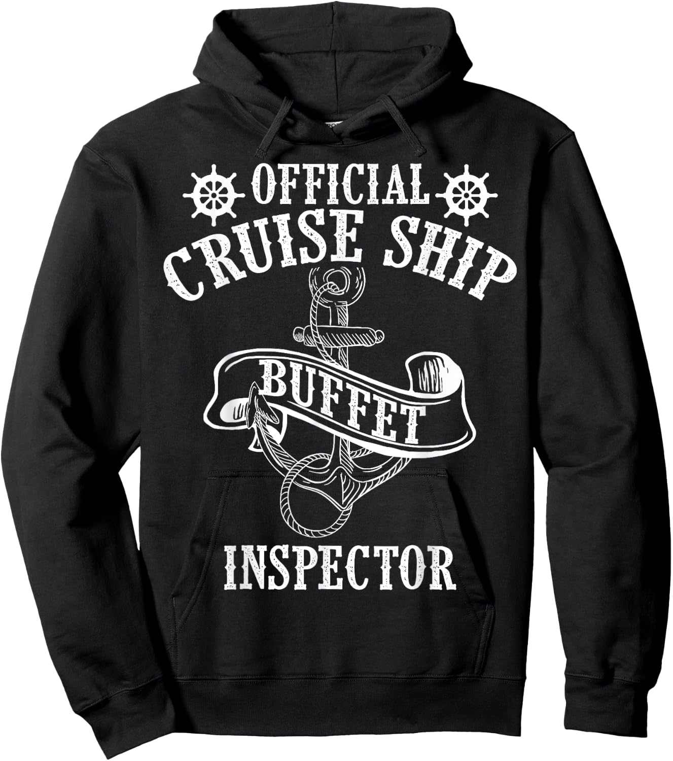 Funny Cruise Buffet Gift Women Cool Ship Inspector Hoodie - Hoodie | Black