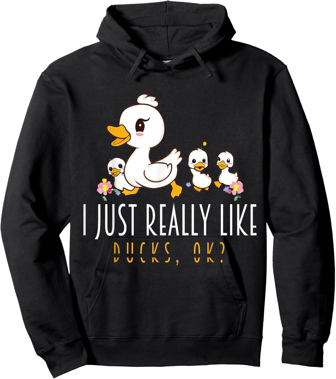 Just A Girl Who Loves Ducks - Duck Family Hoodie - Hoodie | Black
