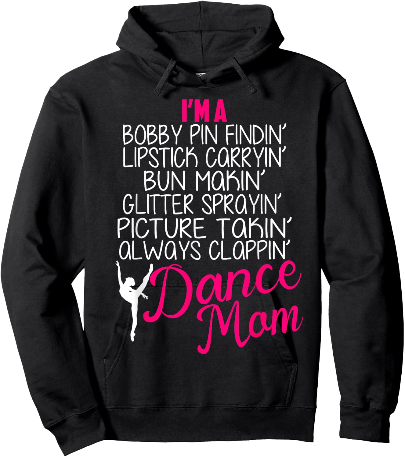 Dance mom Shirts Girls Gift Proud Dance mom Hoodie - Hoodie | Black