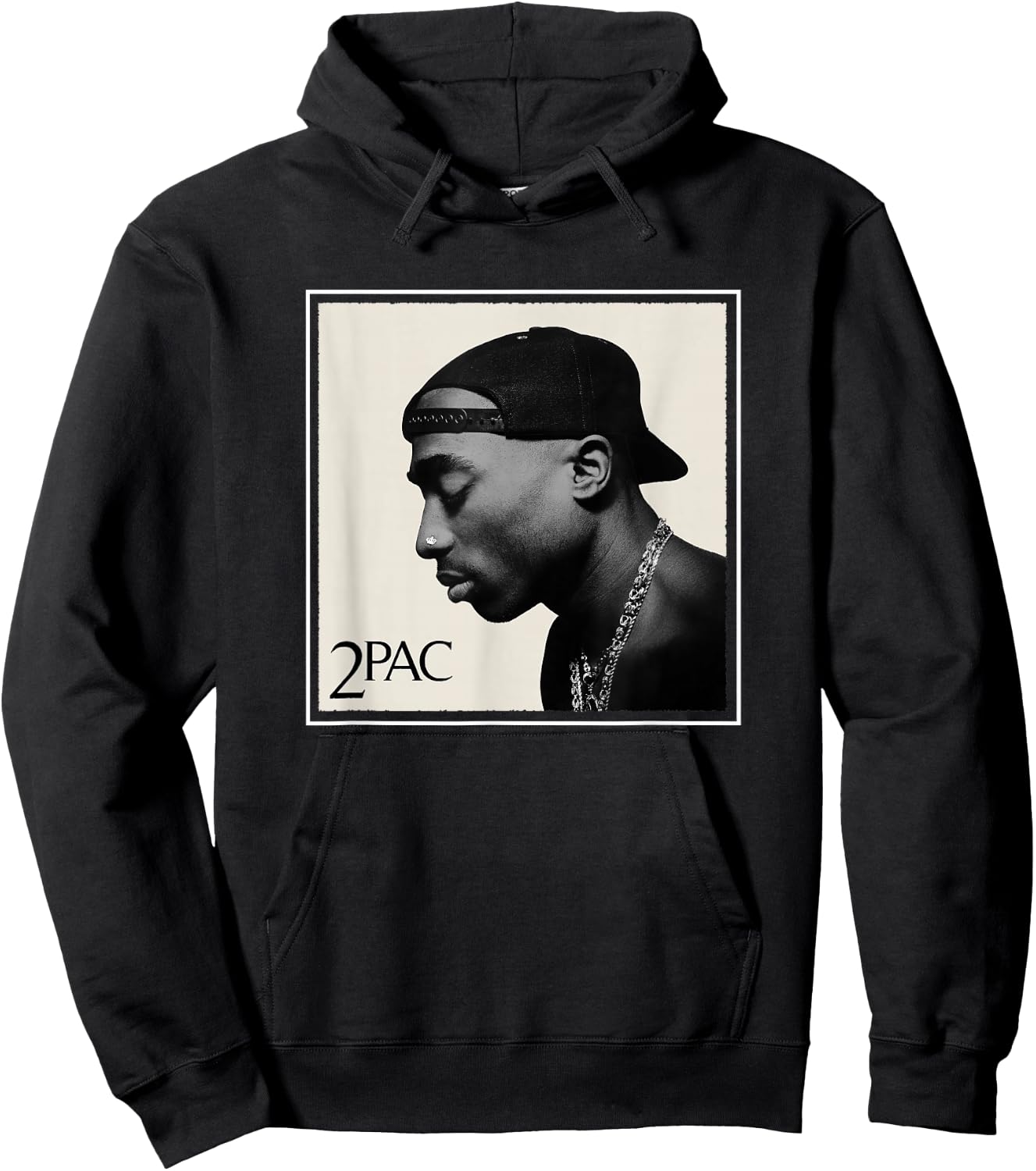 Offical Tupac Shakur Photo Hoodie - Hoodie | Black