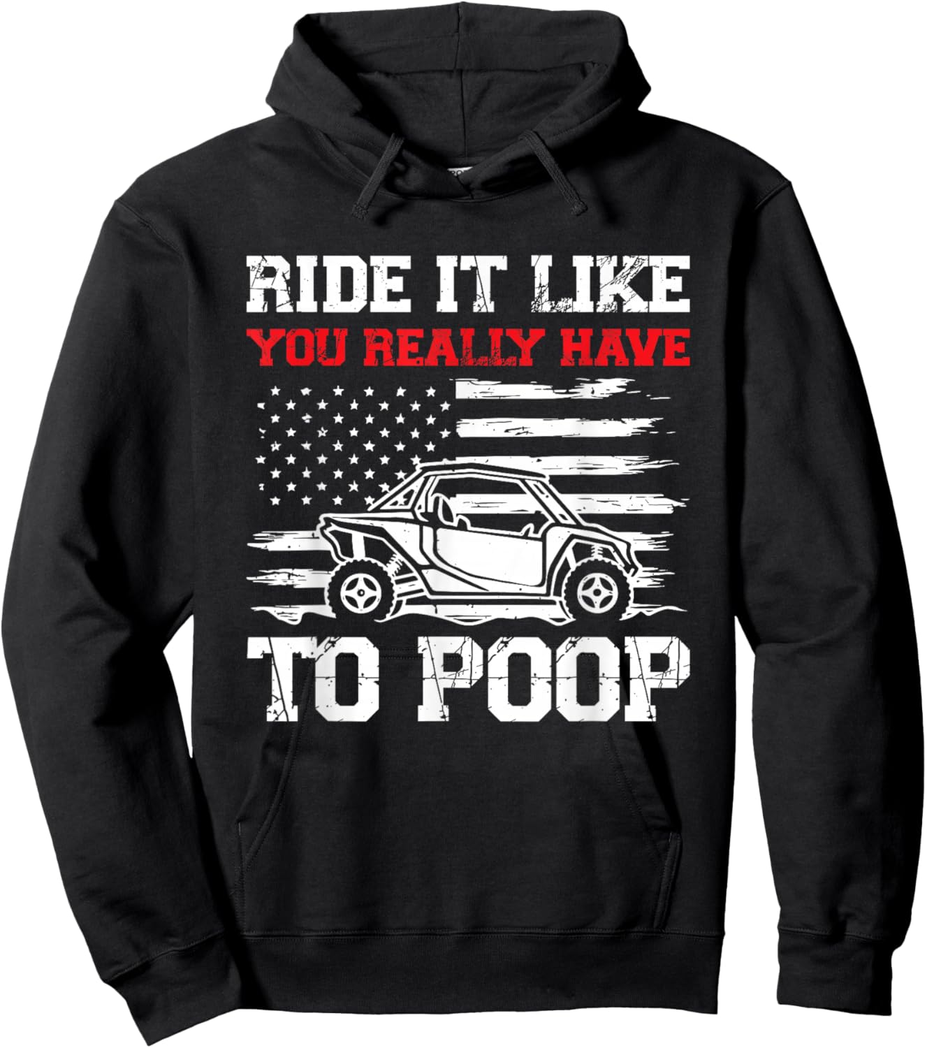 Ride It Like You Really Have To Poop Hoodie - Hoodie | Black