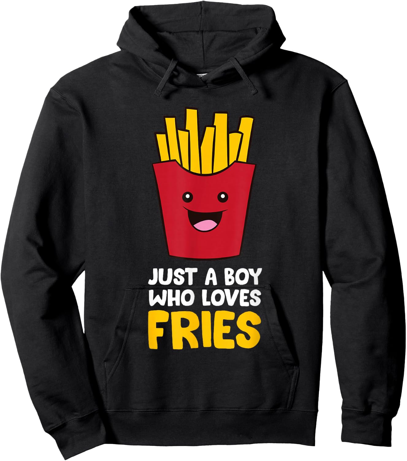 Just A Boy Who Loves French Fries Hoodie - Hoodie | Black