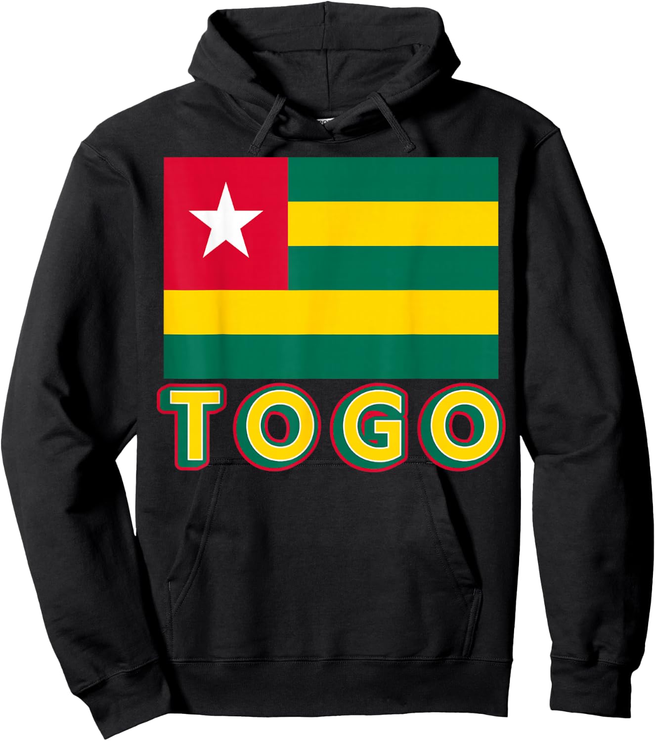 Togolese Flag Of Togo Patriotic African Men Women Kids Hoodie - Hoodie | Black