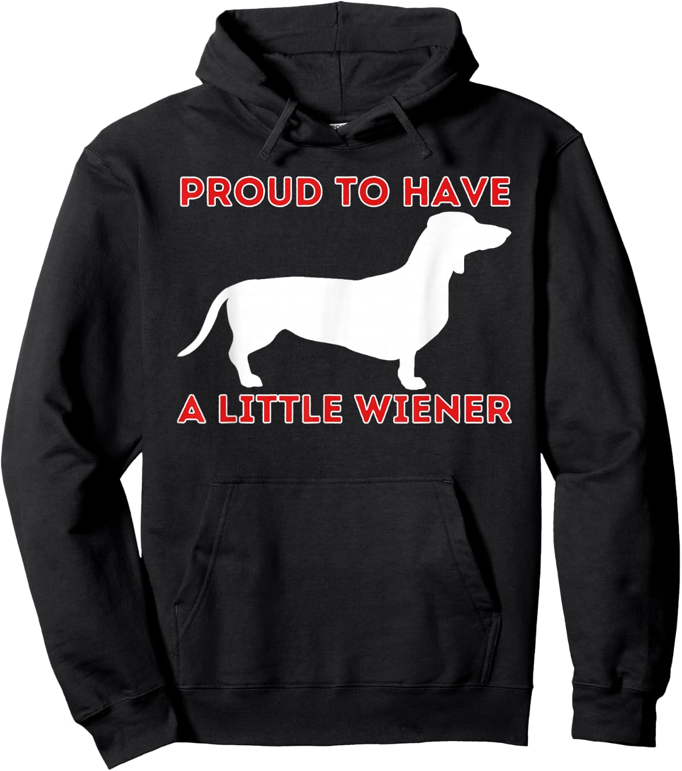 Proud To Have A Little Wiener - Dachshund Lover Badger Dog Hoodie - Hoodie | Black