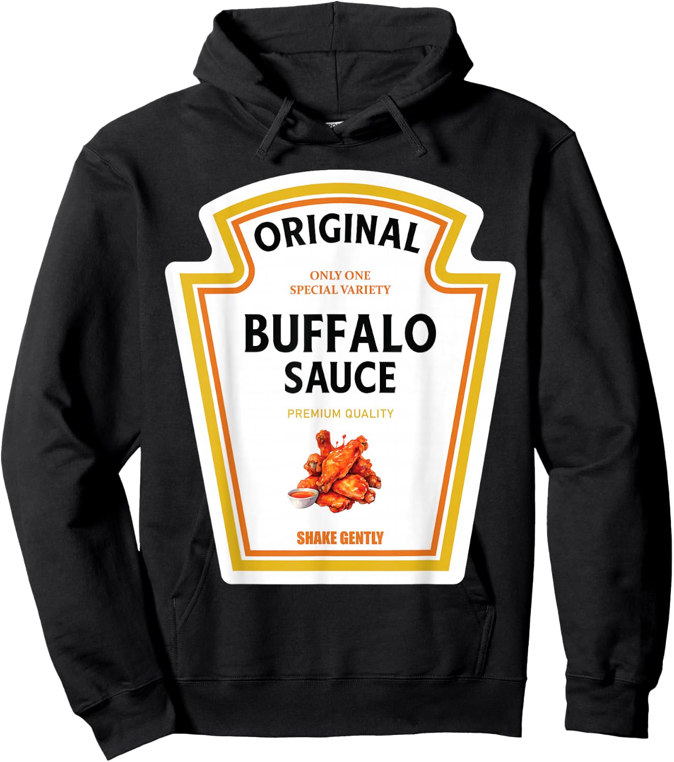 Buffalo Sauce Halloween 2024 Costume Family Matching Ketchup Hoodie - Hoodie | Black