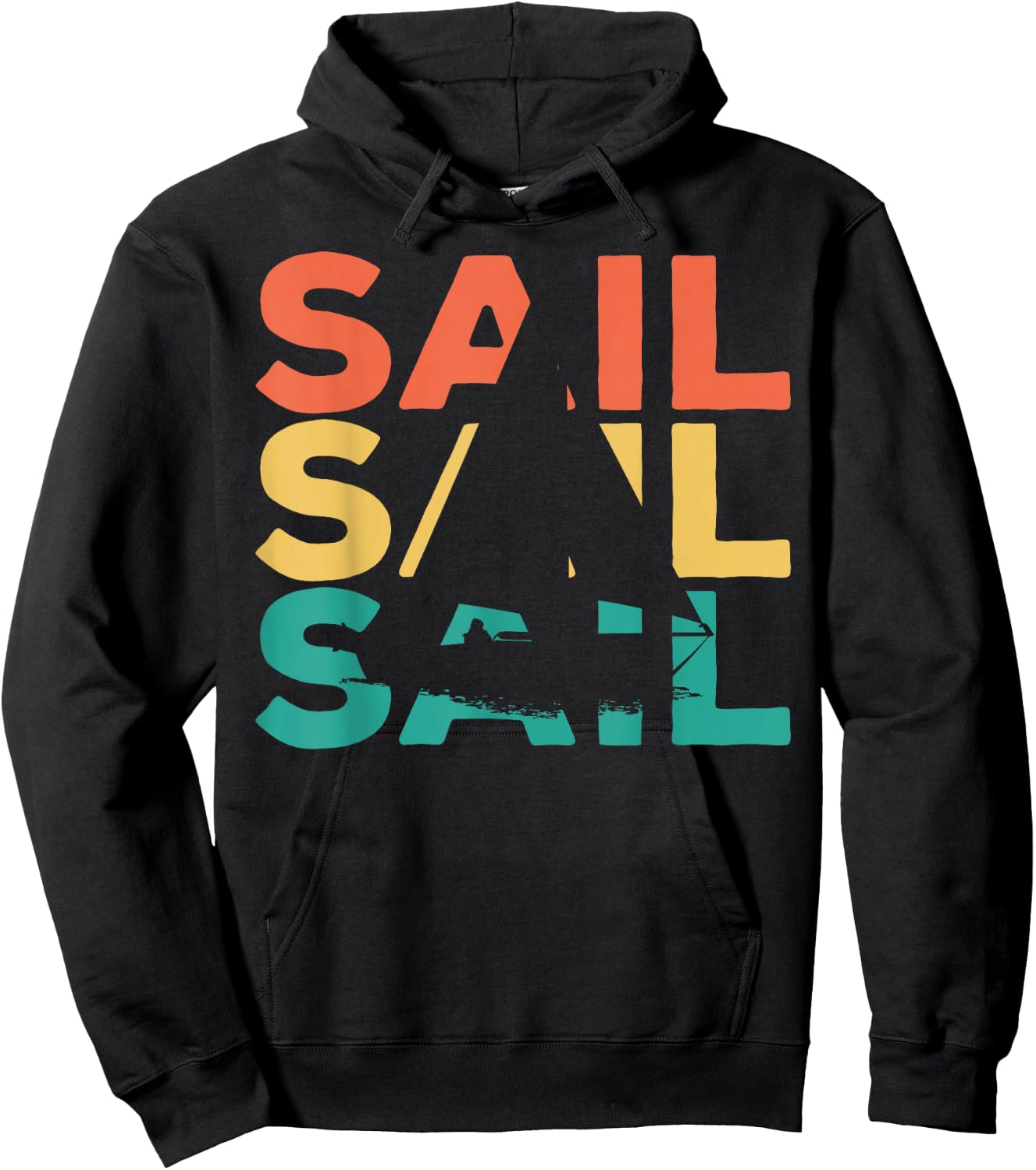 Retro Vintage Sailing Gift Sailors & Skippers Hoodie - Hoodie | Black
