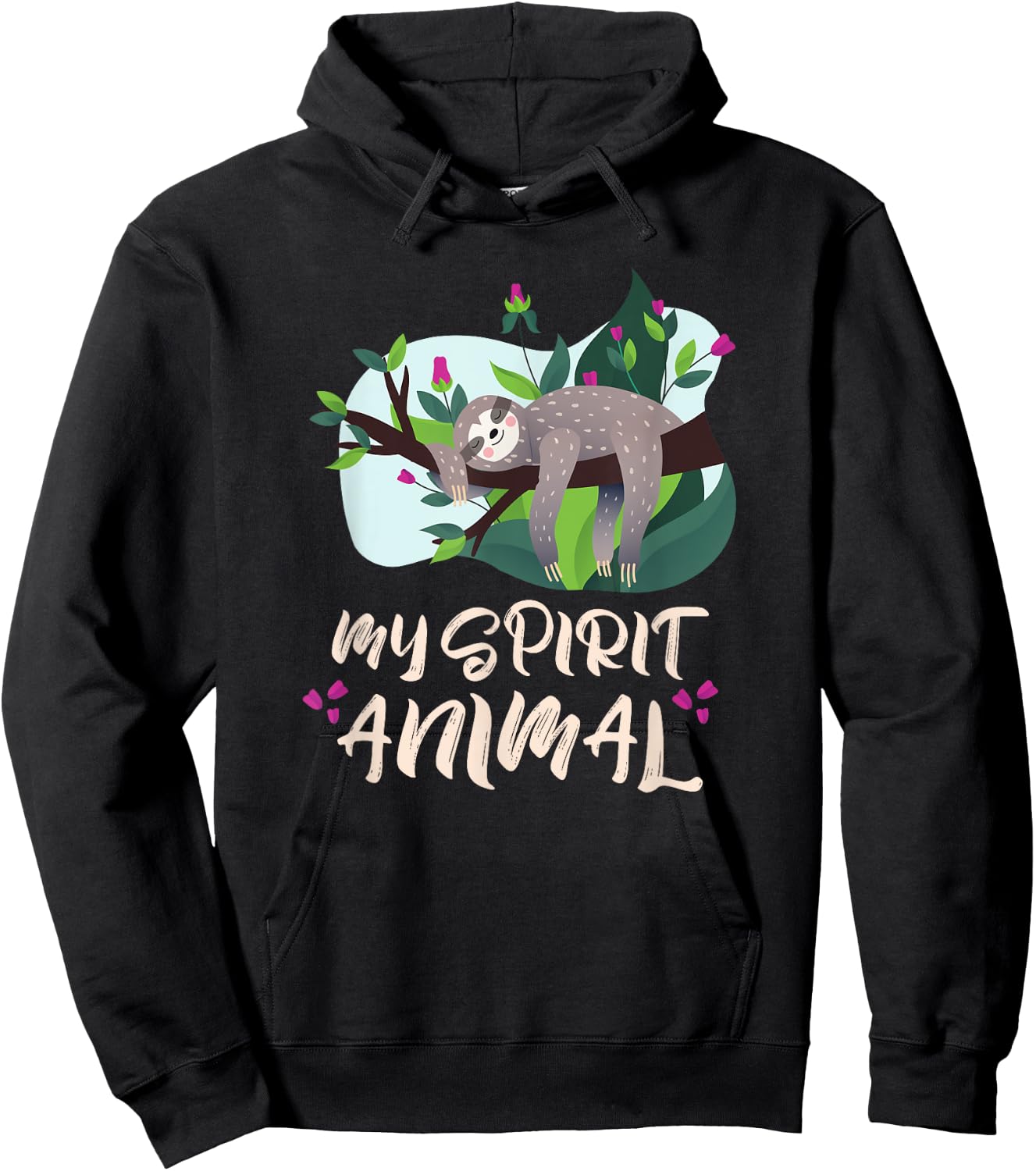 My Spirit Animal Sloth Hoodie - Hoodie | Black