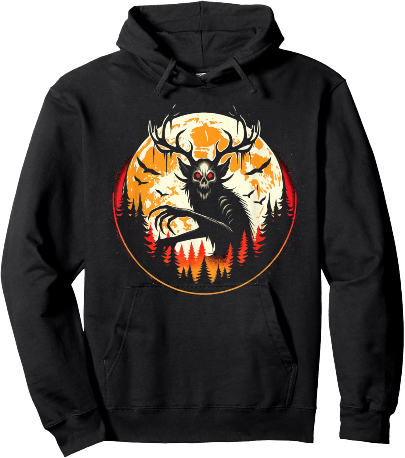Wendigo Monster Legendary Creature Cryptozoology Cryptid Hoodie - Hoodie | Black