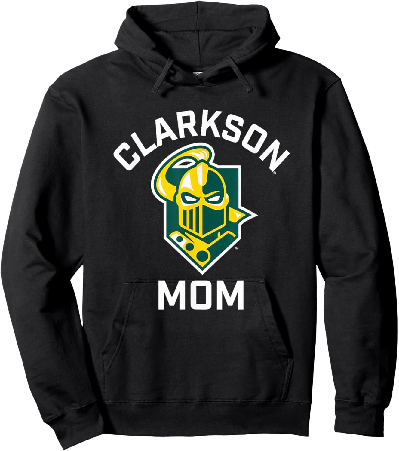 Clarkson University Golden Knights Arched Mom Hoodie - Hoodie | Black