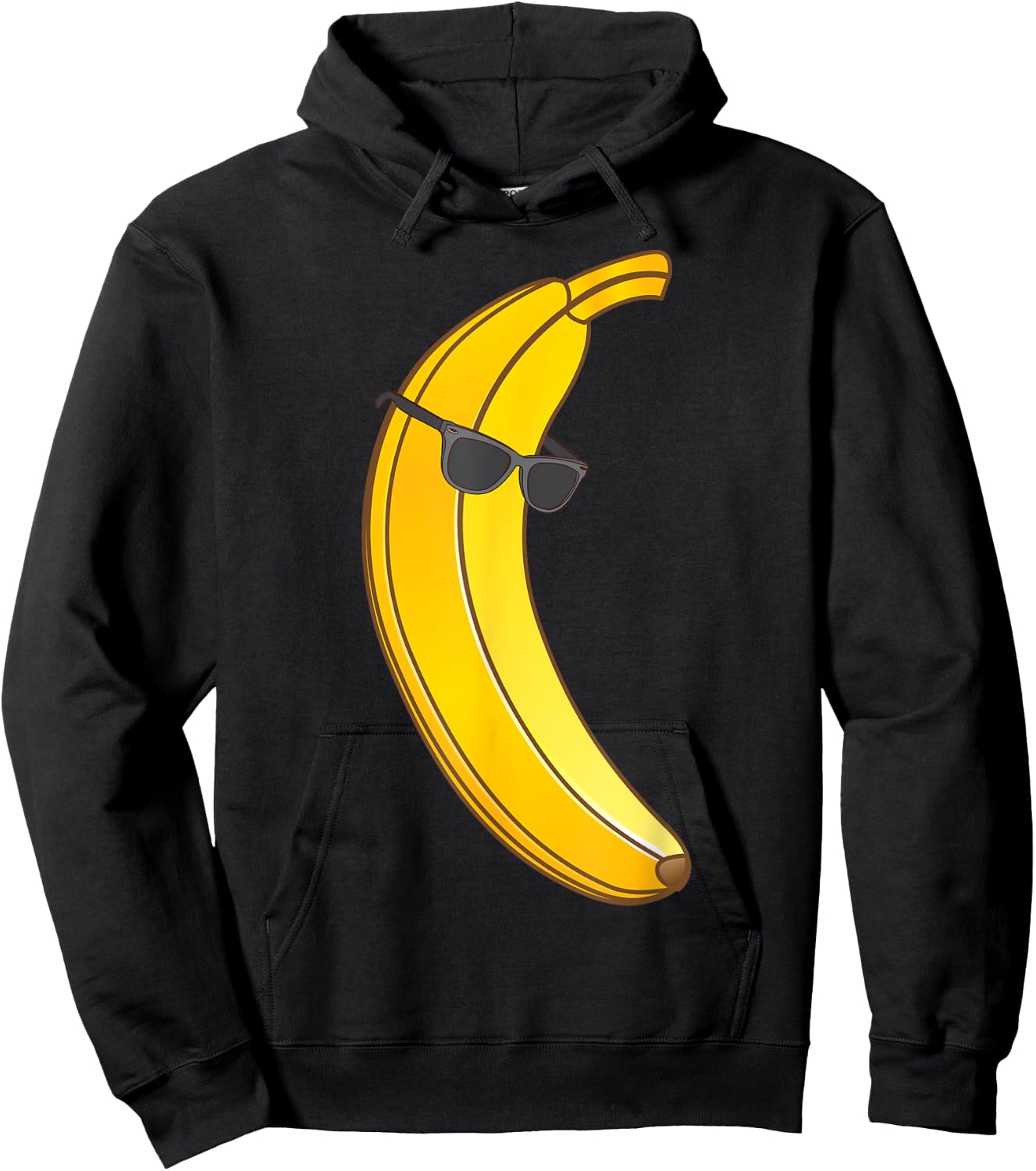 Cool Banana Wearing Sunglasses | Funny Fruit Eyewear Gift Hoodie - Hoodie | Black