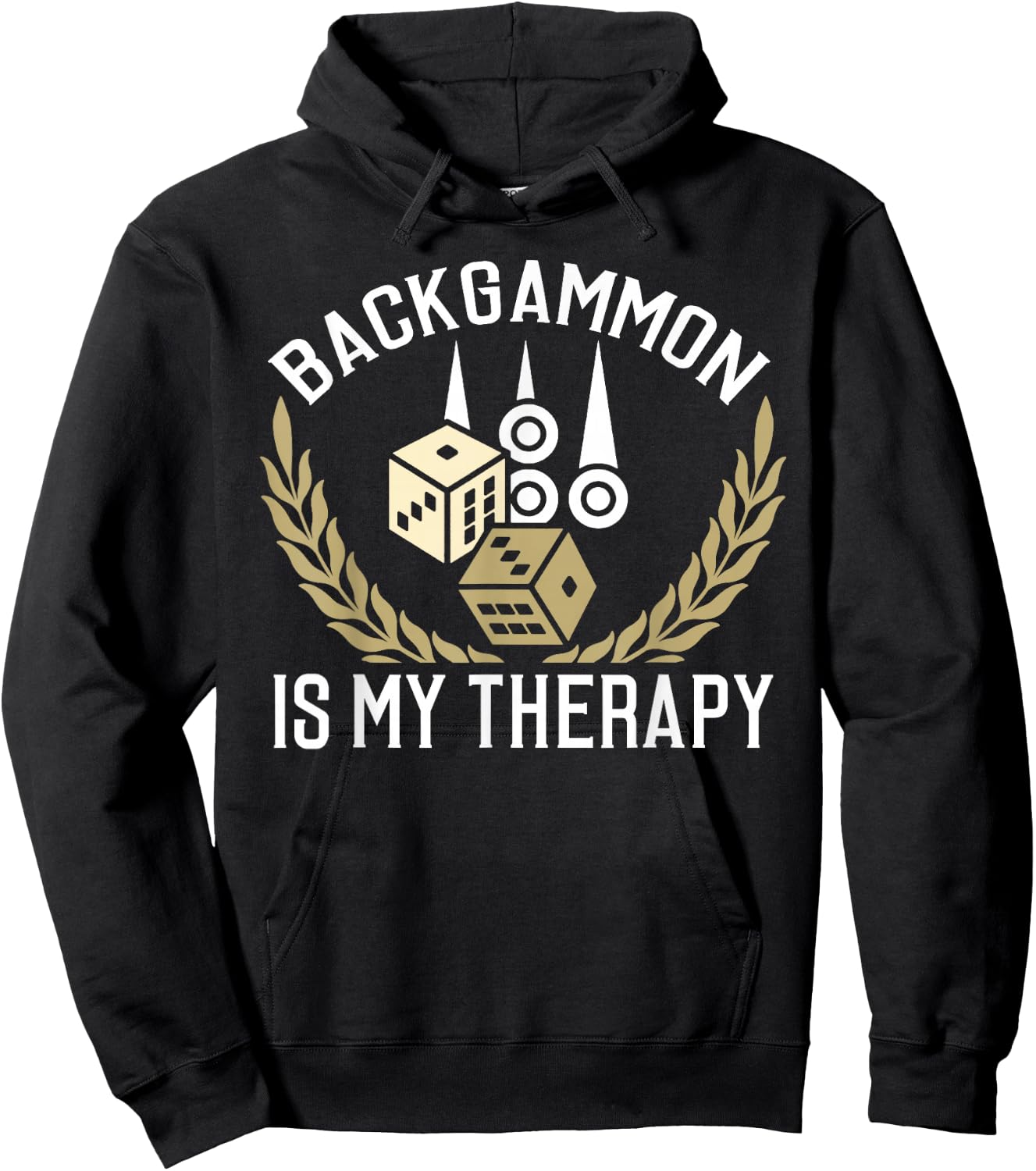 Backgammon Shirt Backgammon Quote Backgammon Gift Hoodie - Hoodie | Black