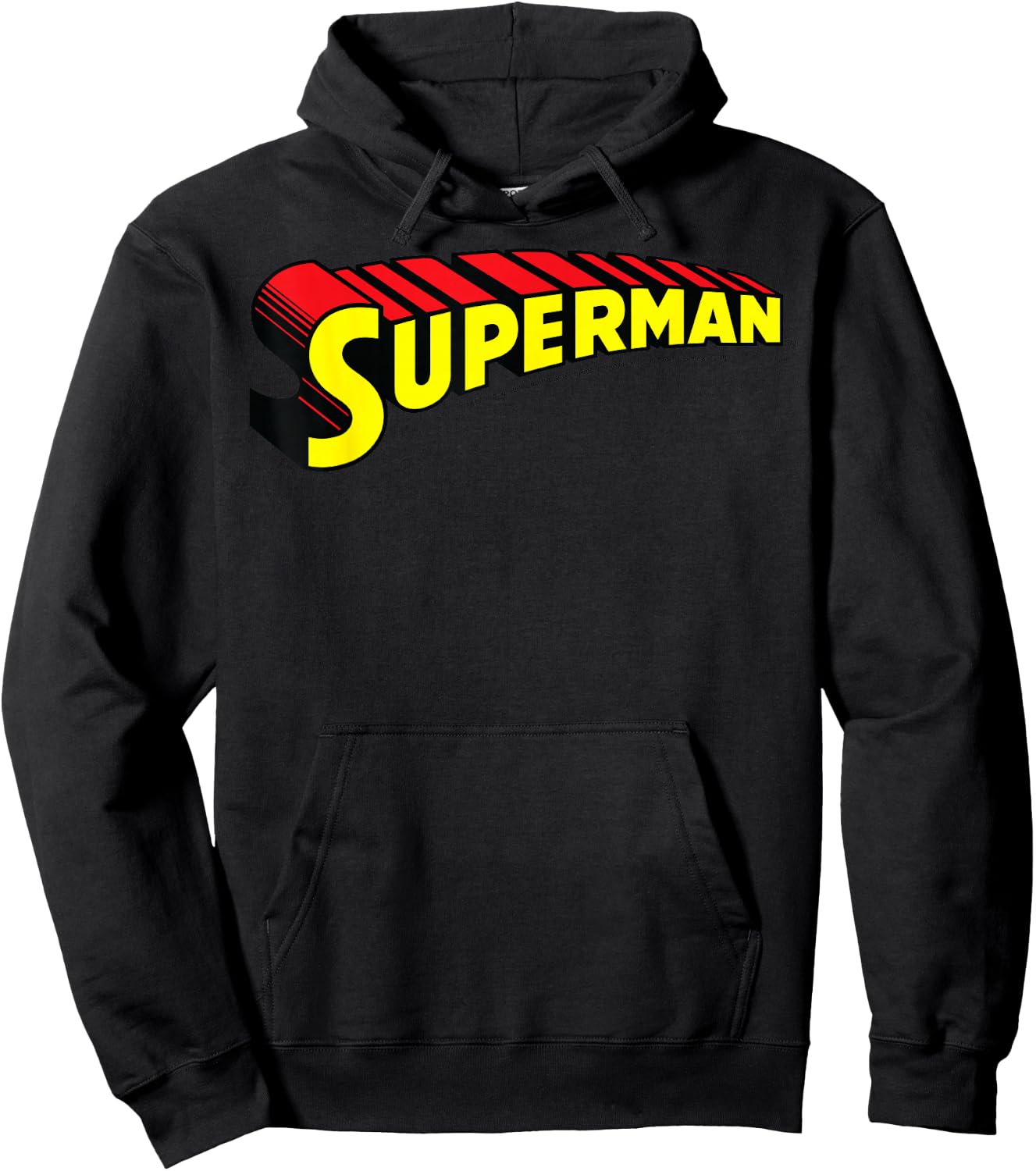 DC Comics Superman Bold Text Logo Hoodie - Hoodie | Black
