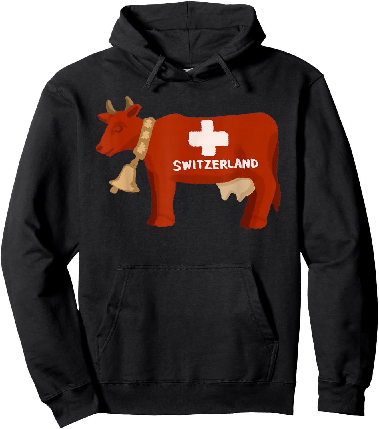 Switzerland Swiss Cow Hoodie - Hoodie | Black