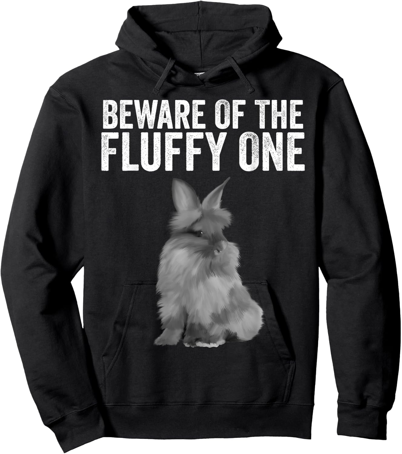 Funny Fluffy One Gift Lionhead Bunny Rabbit Lover Men Women Hoodie - Hoodie | Black