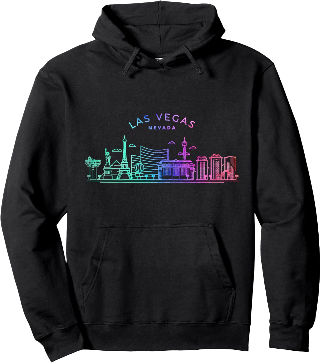 Kids Las Vegas Skyline Cityscape City Metropole Hoodie - Hoodie | Black