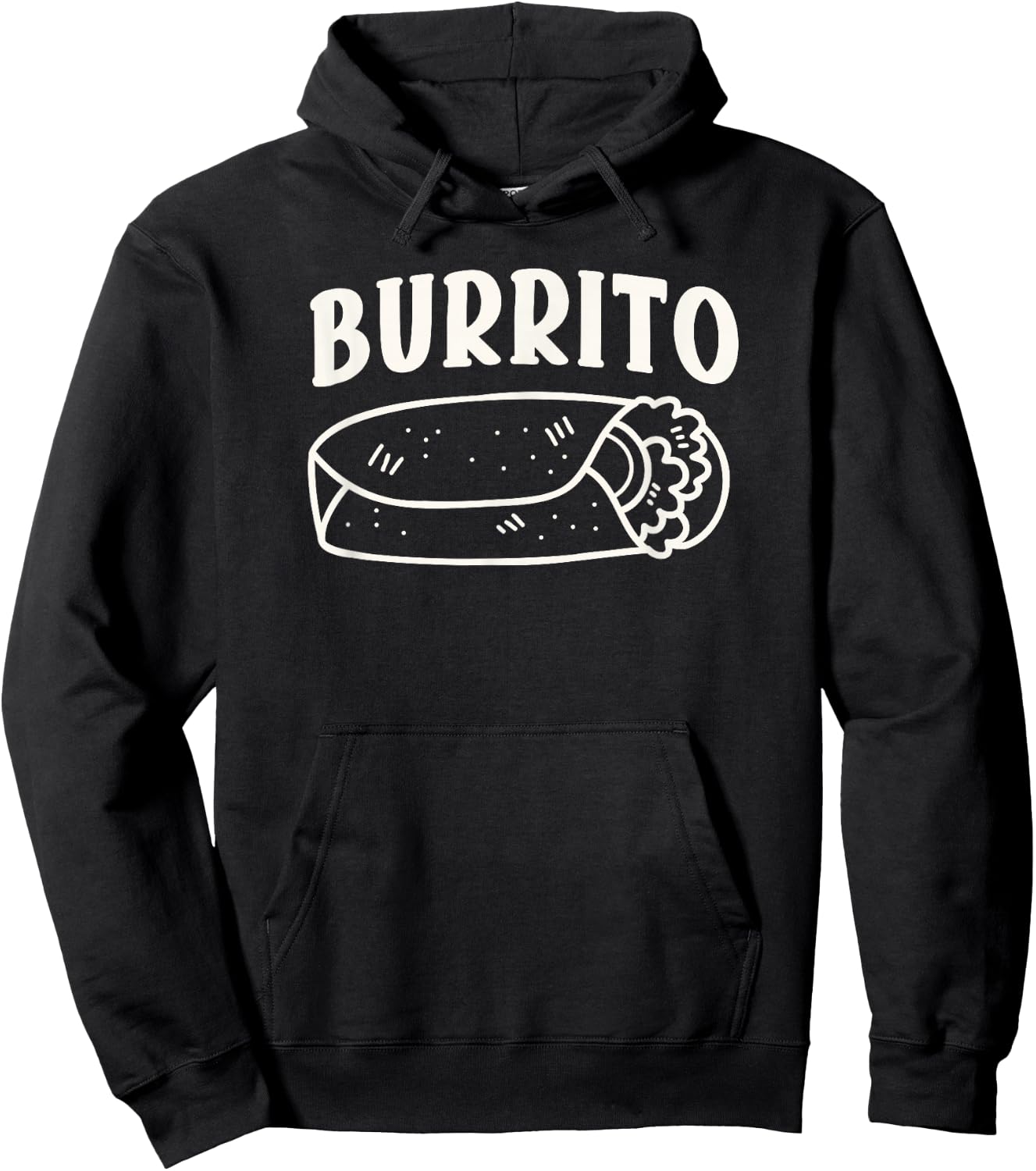Burrito Taco Taquito Funny Mexican Food Matching Family Hoodie - Hoodie | Black