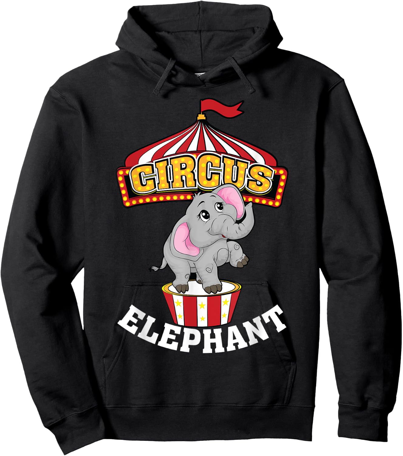 Funny Circus Elephant | Cool Circus Animal Tamer Fan Gift Hoodie - Hoodie | Black