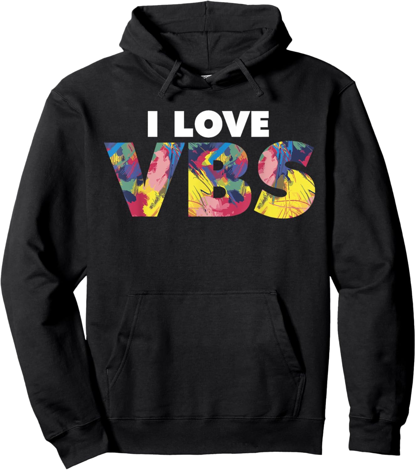 I Love VBS Vacation Bible School Crew Church Summer Camp Hoodie - Hoodie | Black
