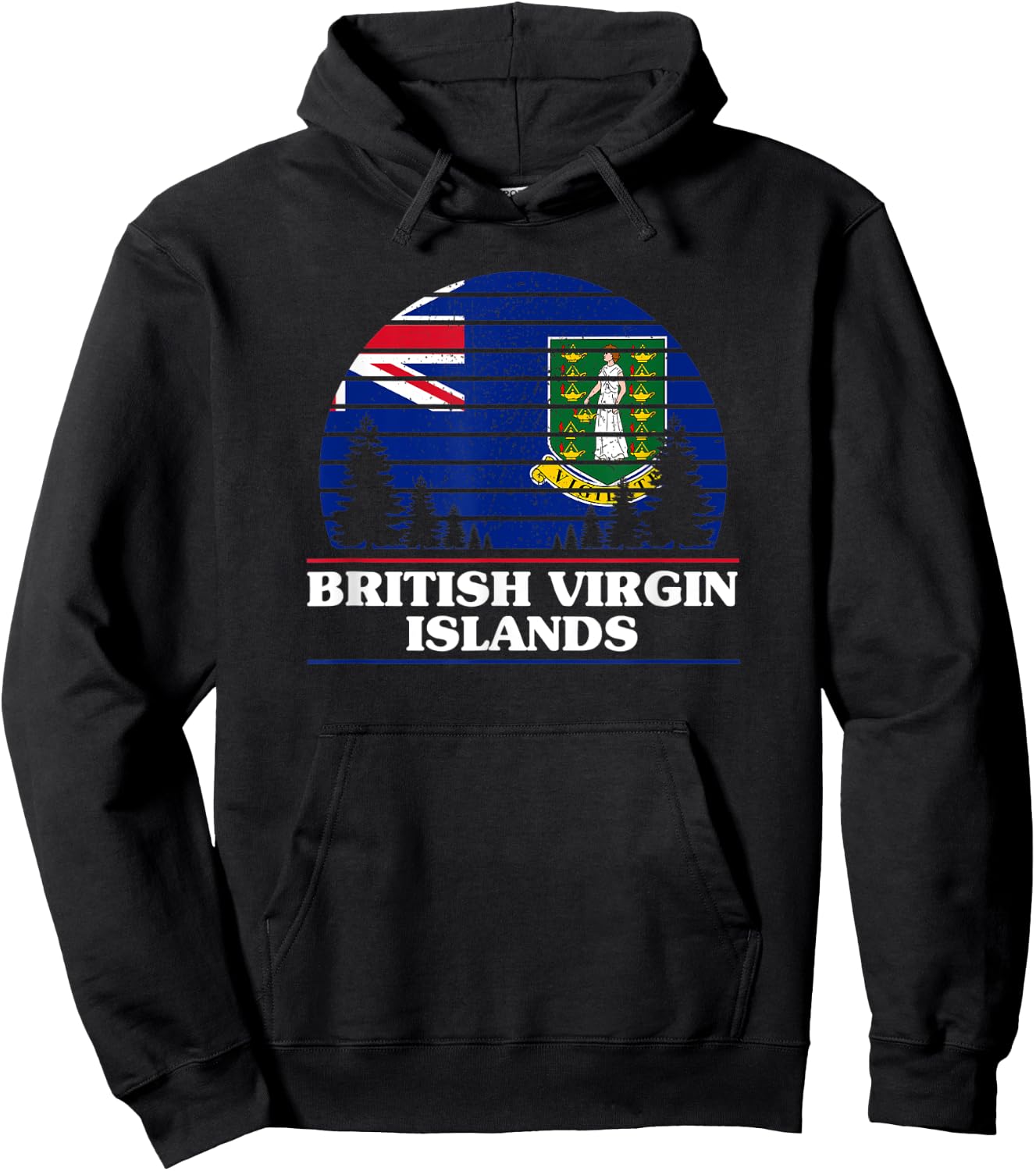 British Virgin Islands Hoodie - Hoodie | Black