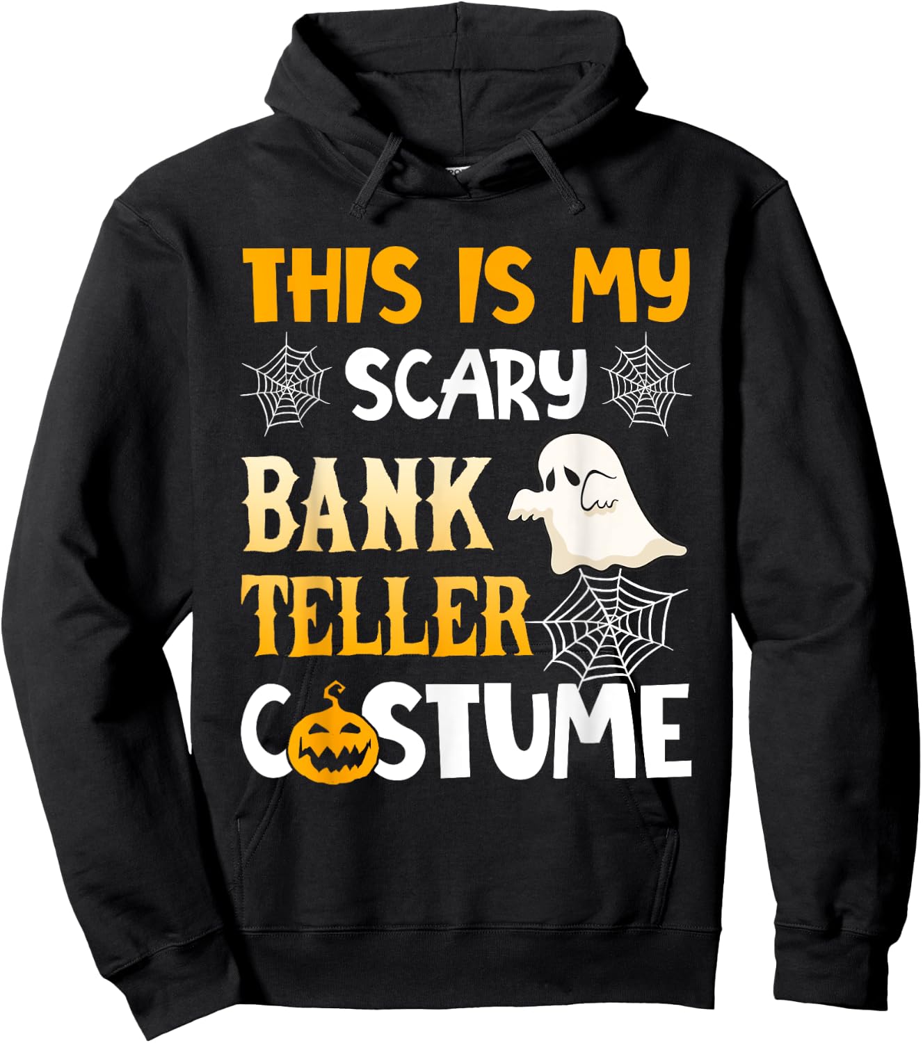 This Is My Scary Bank Teller Halloween Costumes Pajama Hoodie - Hoodie | Black