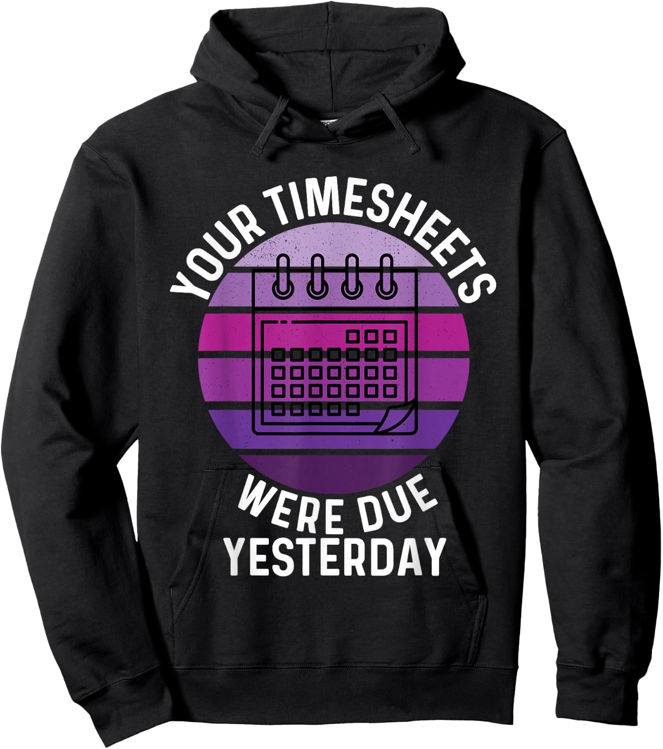 Timesheets Payroll Specialist Women HR Accounting Time Sheet Hoodie - Hoodie | Black