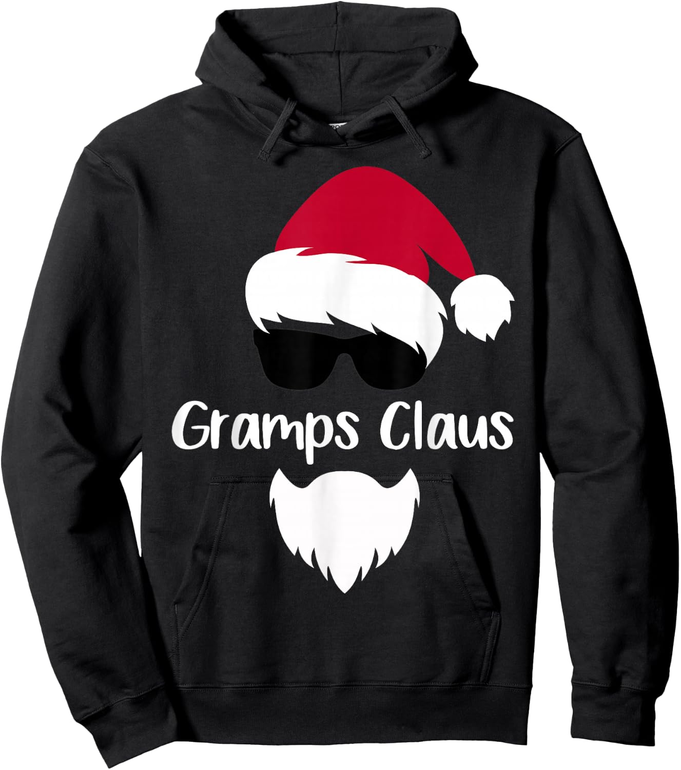 Gramps Claus Christmas Santa Costume Gift Family Xmas Hoodie - Hoodie | Black