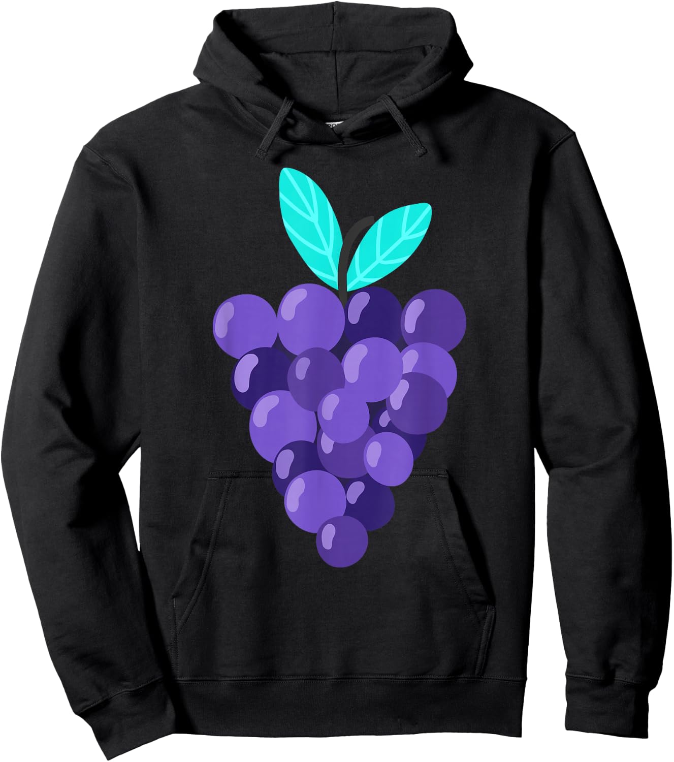 Funny Grape Matching Group Halloween Costume Hoodie - Hoodie | Black